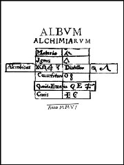 Portada del manuscrito de JorgeMP de «Álbum de alquimias», a comienzos de 2006